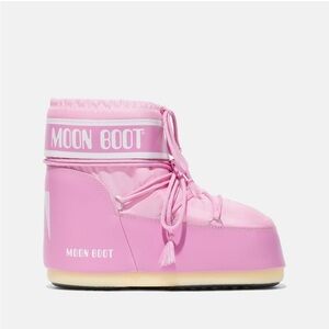 Moon Boot Icon Pink Low Ski Snow Boots 39/41=8-9.5US
